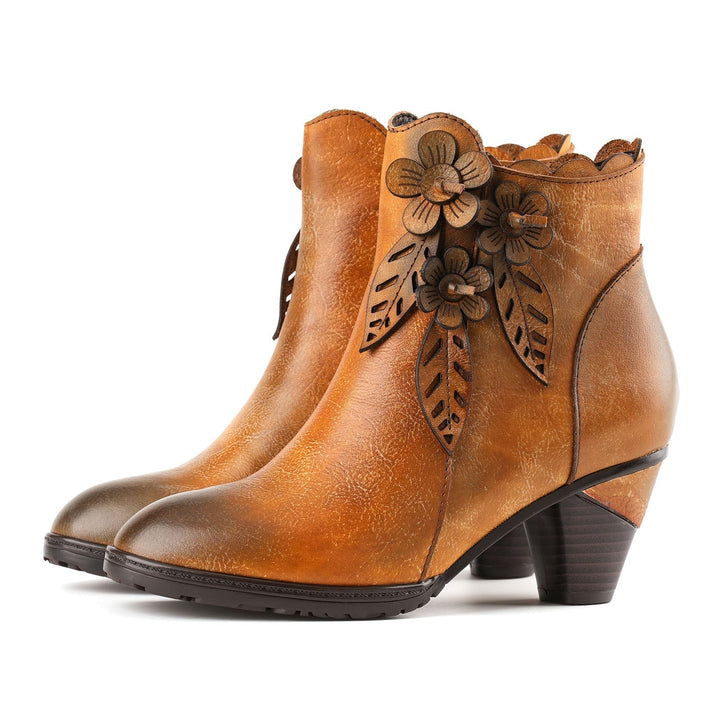 Estela — Botines Florales Artesanales