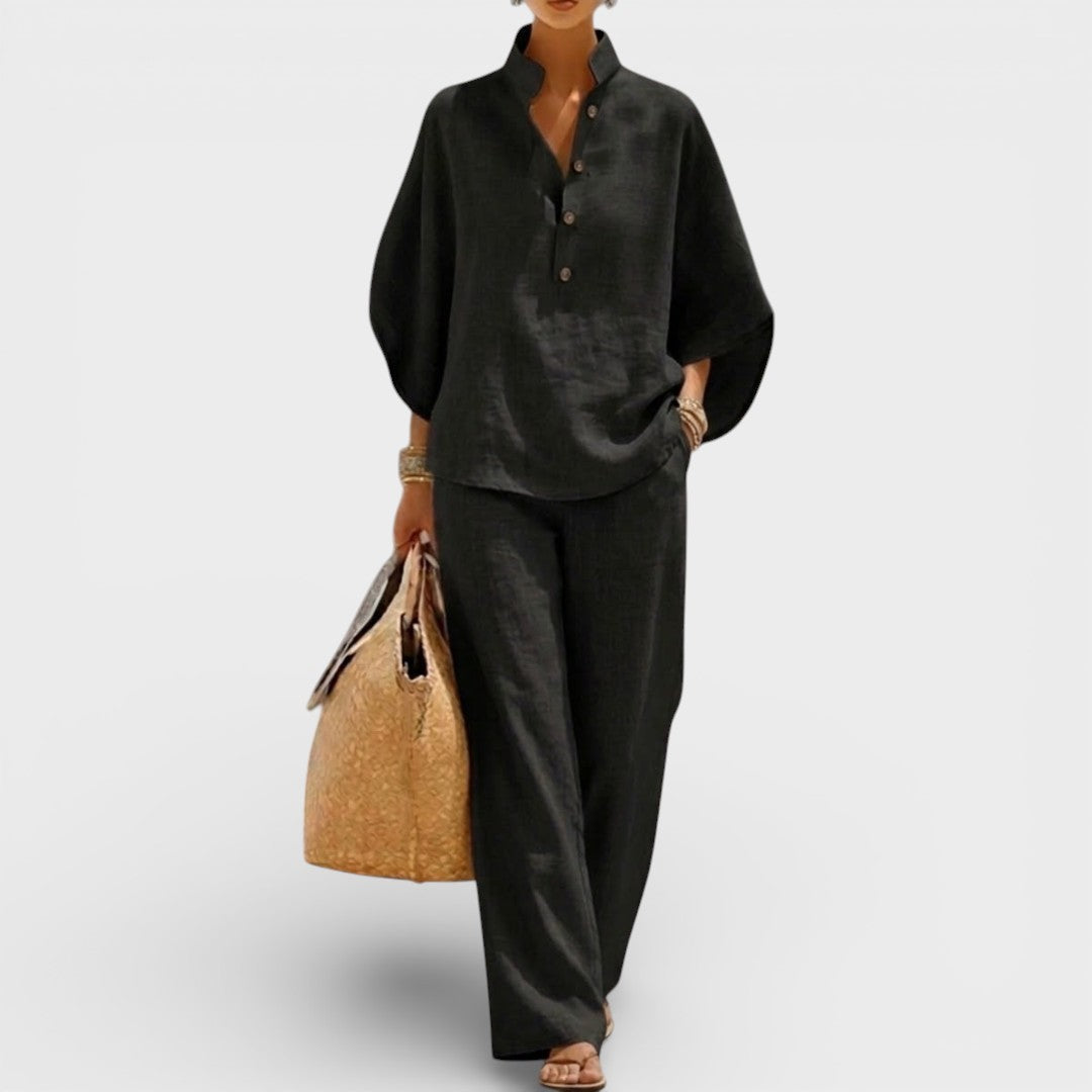 Julia™ | Conjunto de lino elegante