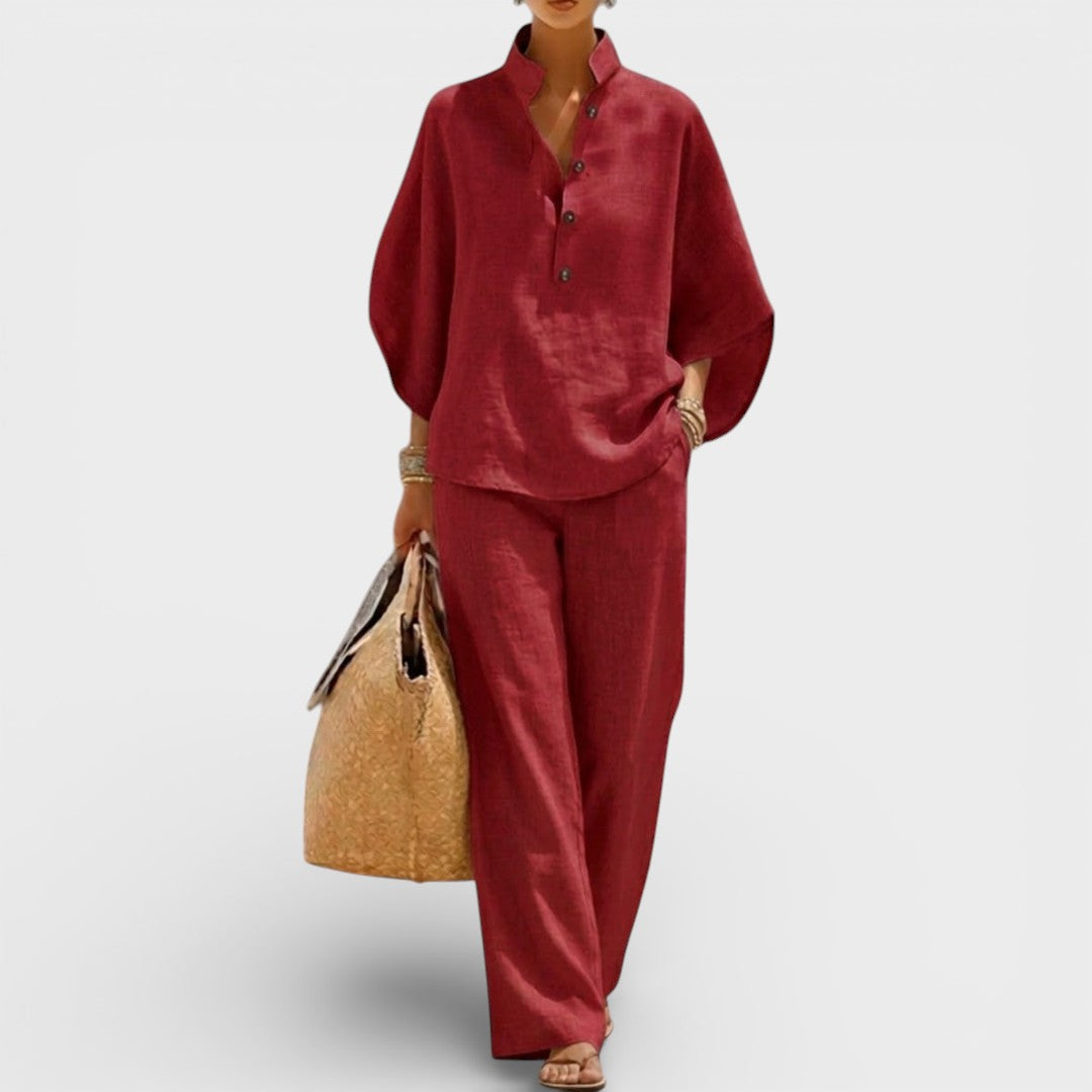 Julia™ | Conjunto de lino elegante