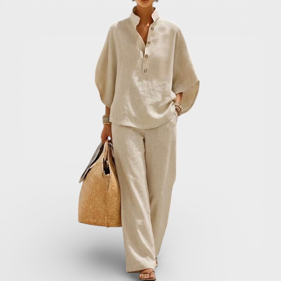 Julia™ | Conjunto de lino elegante