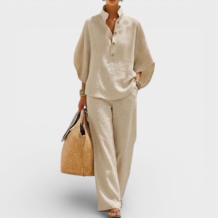 Julia™ | Conjunto de lino elegante