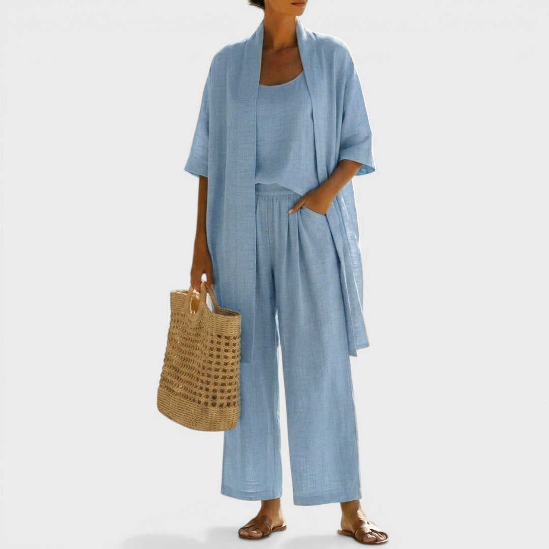 Isabela™ | Conjunto de lino elegante