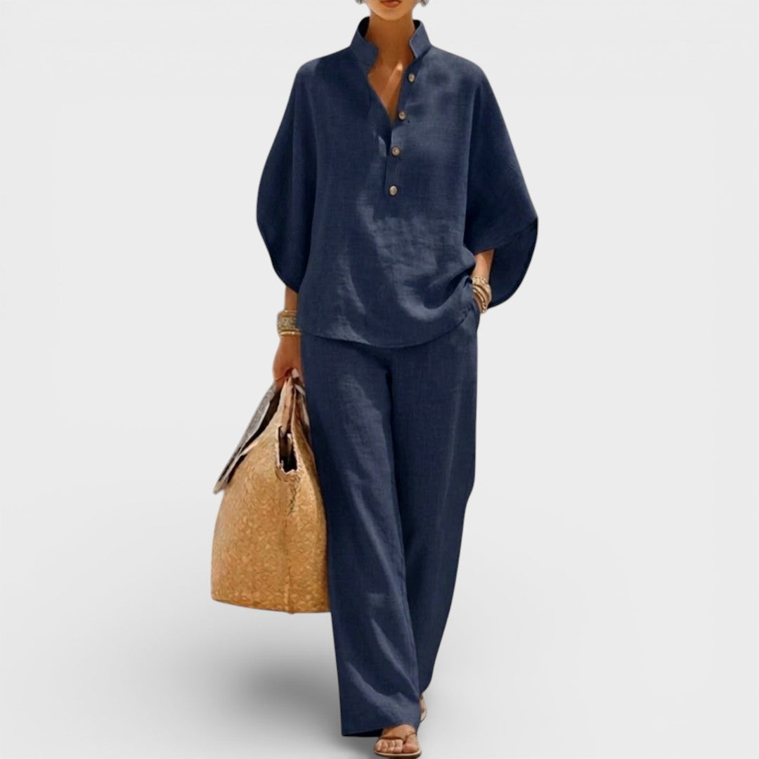 Julia™ | Conjunto de lino elegante