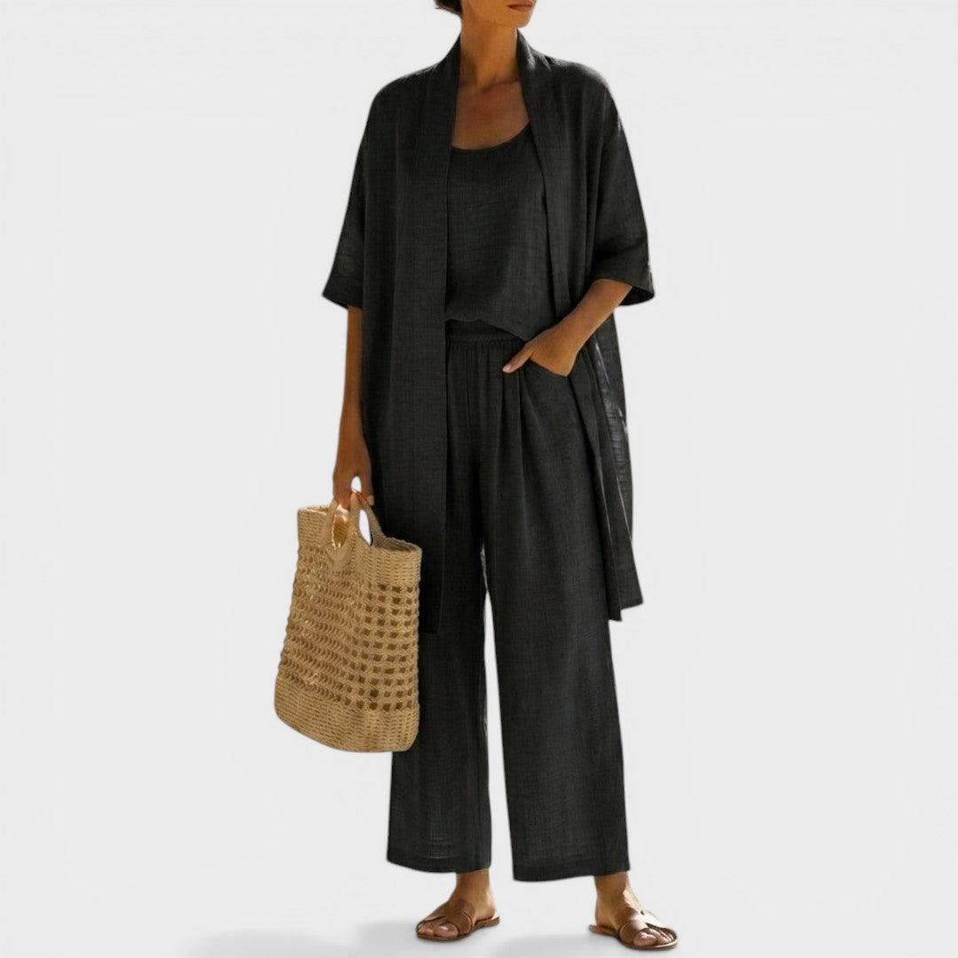 Isabela™ | Conjunto de lino elegante