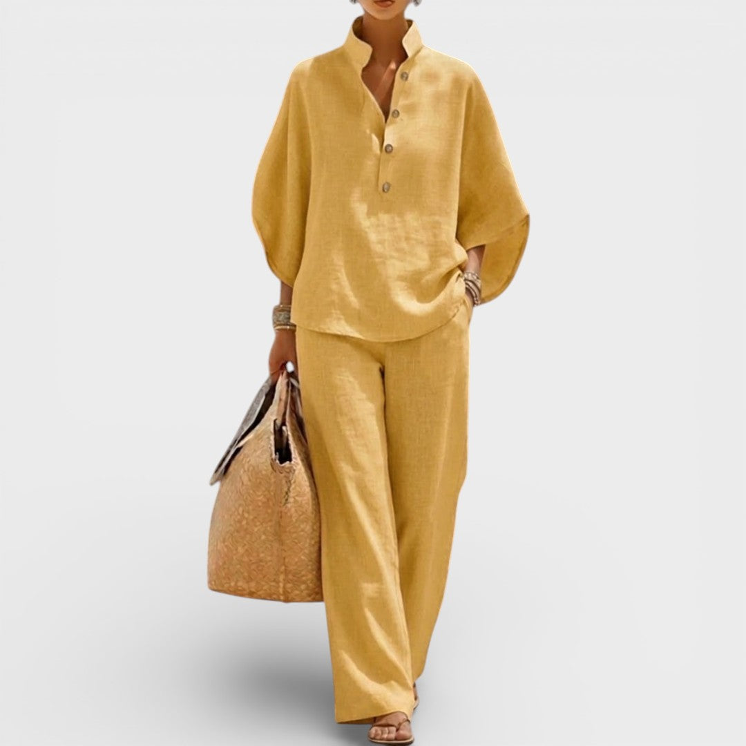 Julia™ | Conjunto de lino elegante