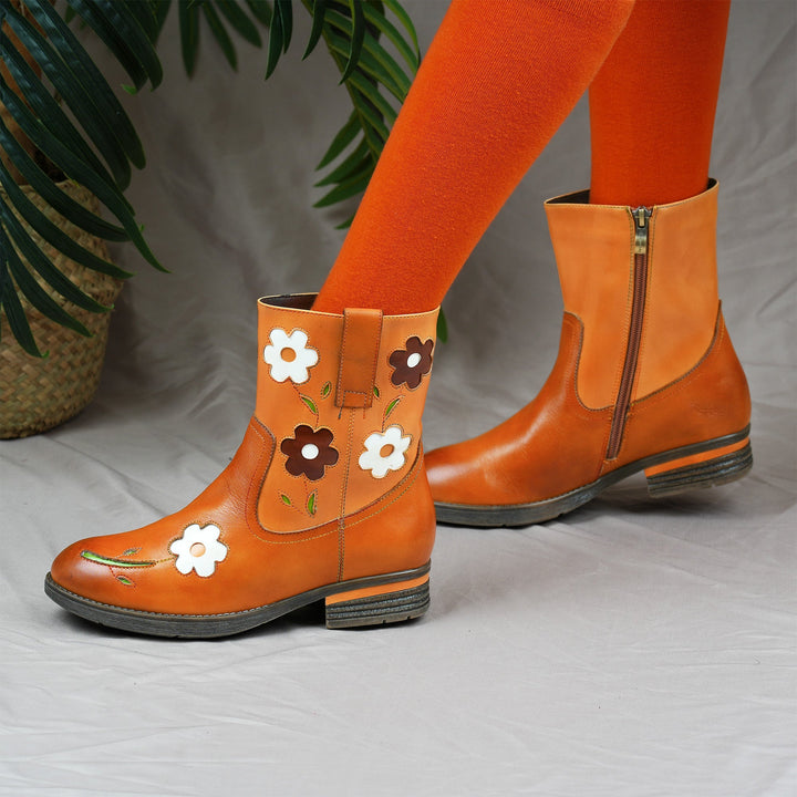 Greta — Botines Soleados de Margaritas