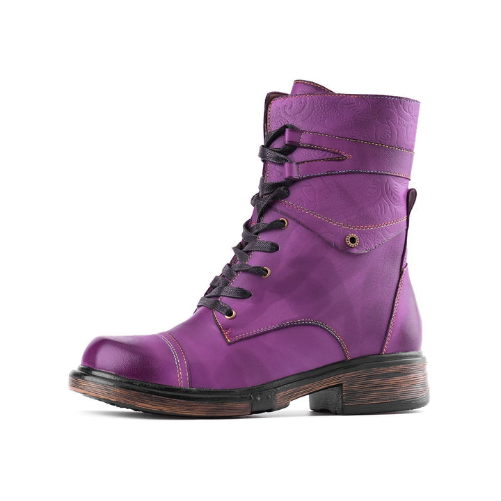 Jara — Botines con Cremallera y Cordones