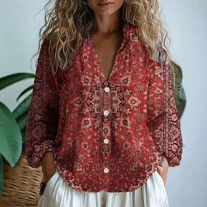 Azucena — Blusa de Manga Larga con Bordado