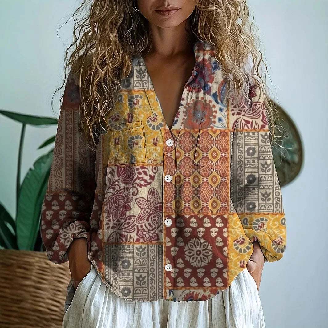 Azucena — Blusa de Manga Larga con Bordado