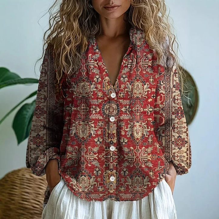 Azucena — Blusa de Manga Larga con Bordado