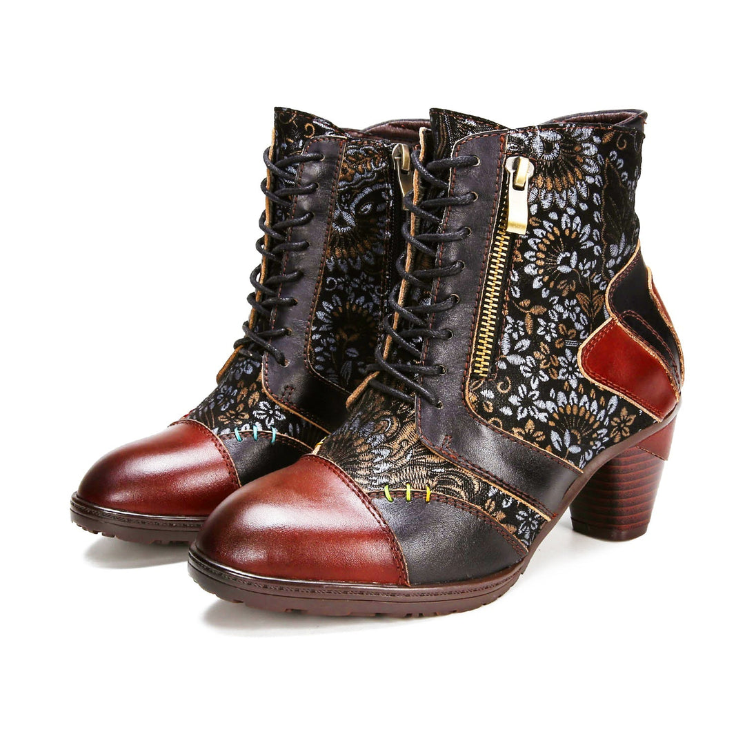 Gracia — Botines Retro Artesanales en Patchwork