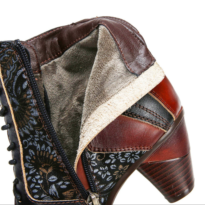 Gracia — Botines Retro Artesanales en Patchwork