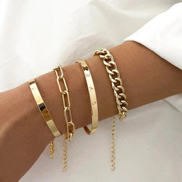 Pulsera Élan Mercer en Oro Blanco