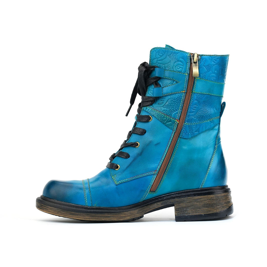 Jara — Botines con Cremallera y Cordones