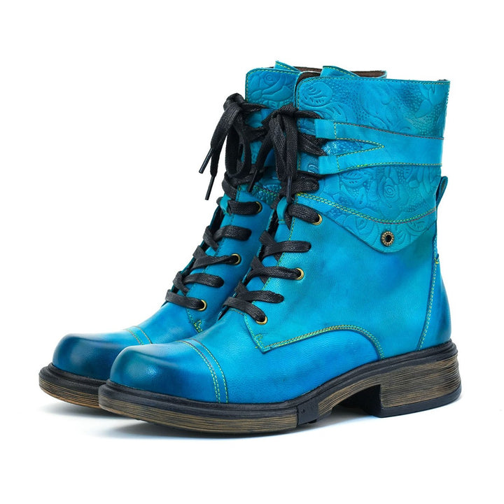 Jara — Botines con Cremallera y Cordones