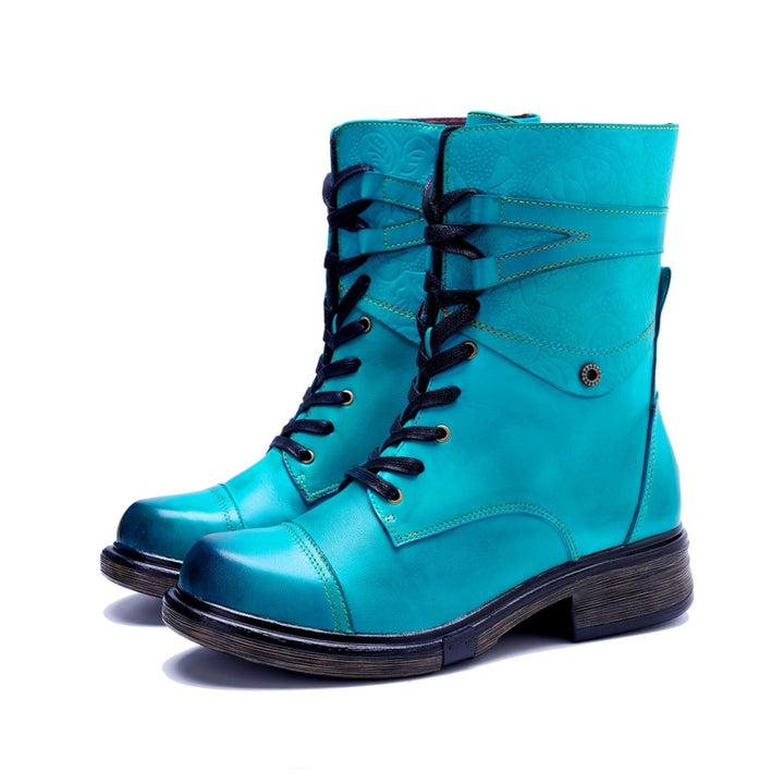 Jara — Botines con Cremallera y Cordones
