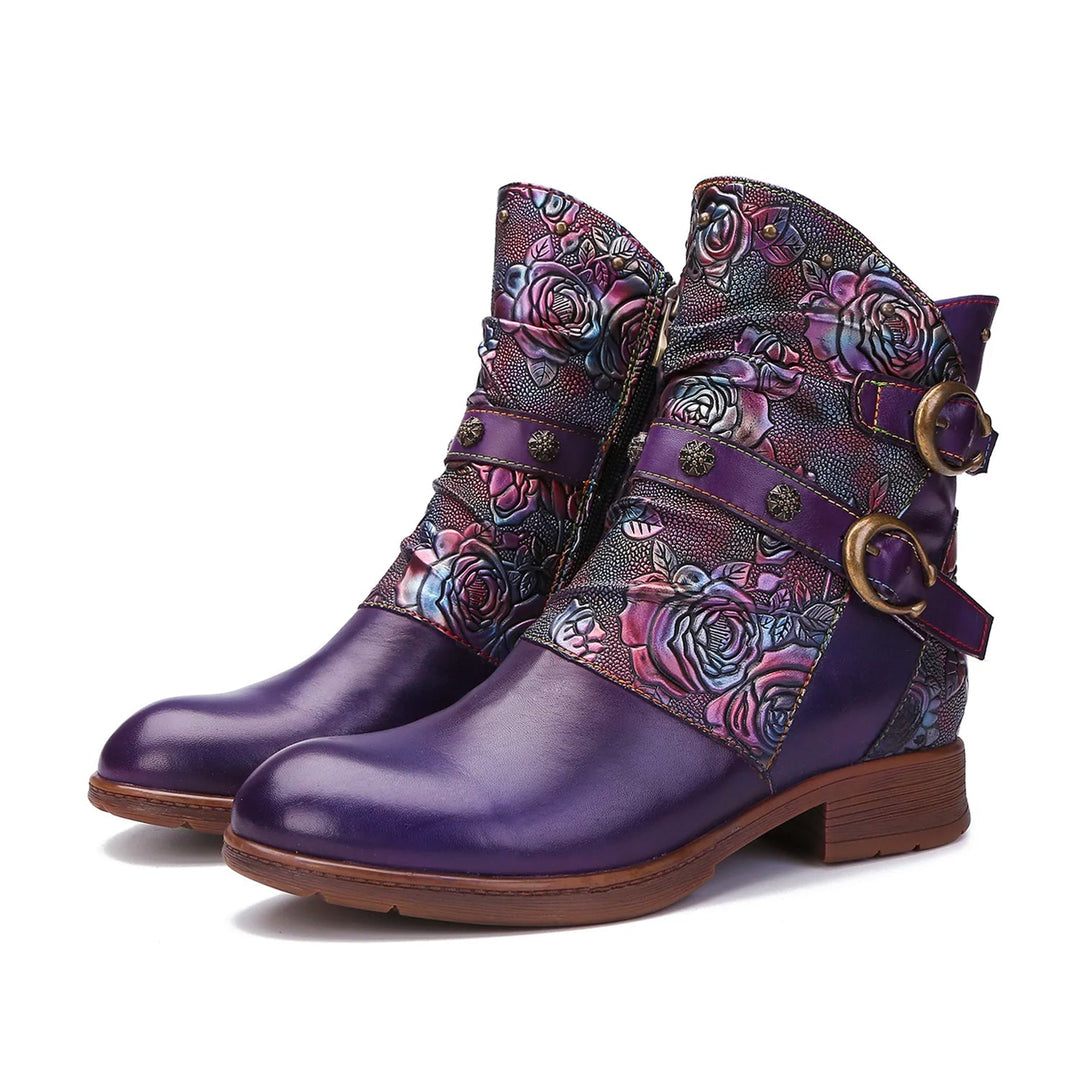 Alma — Zapatos Planos con Hebilla Retro