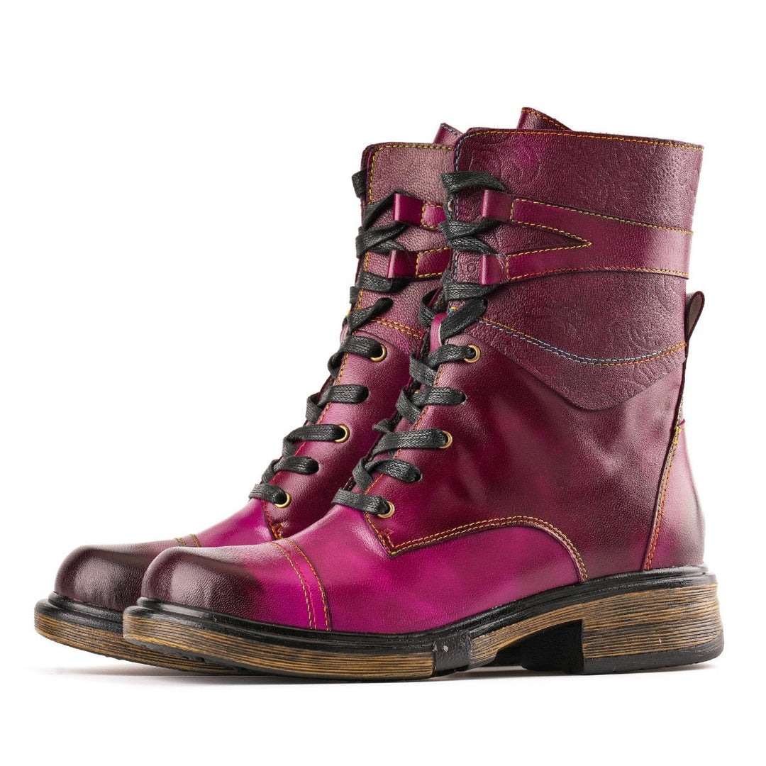 Jara — Botines con Cremallera y Cordones