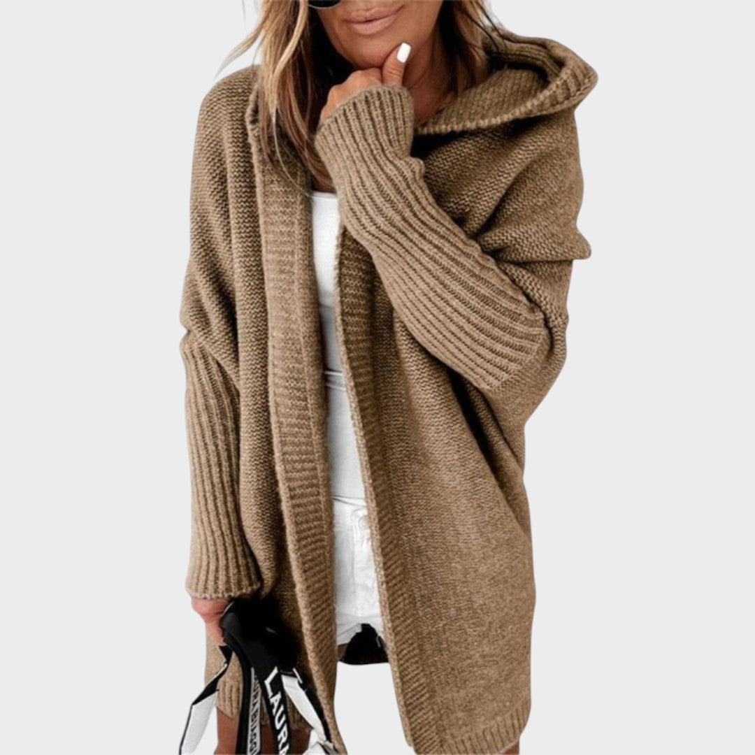 Marcela™ |  Cárdigan de Punto con Capucha Oversized