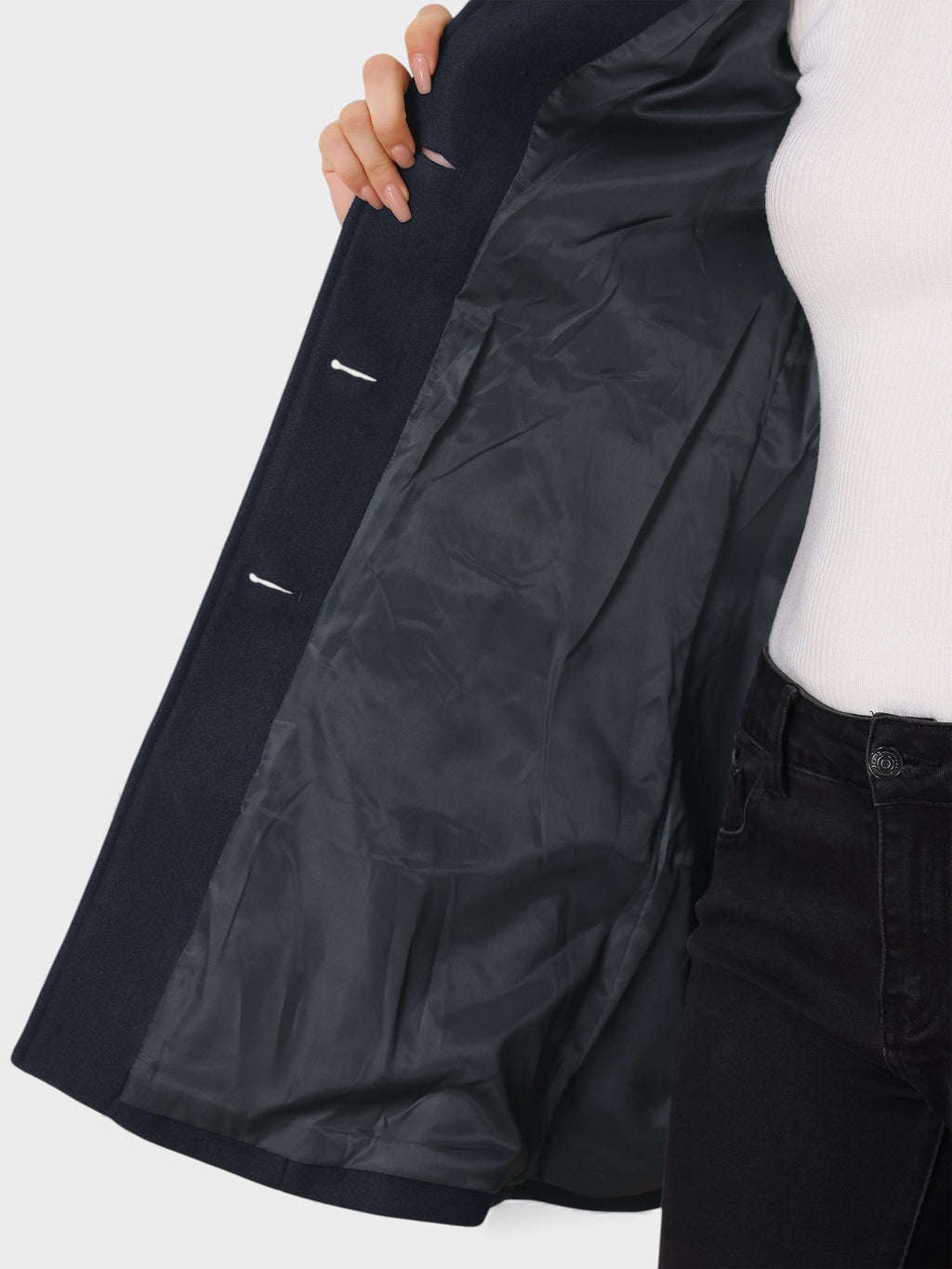 Raquel™ | Trench de invierno de botones simples