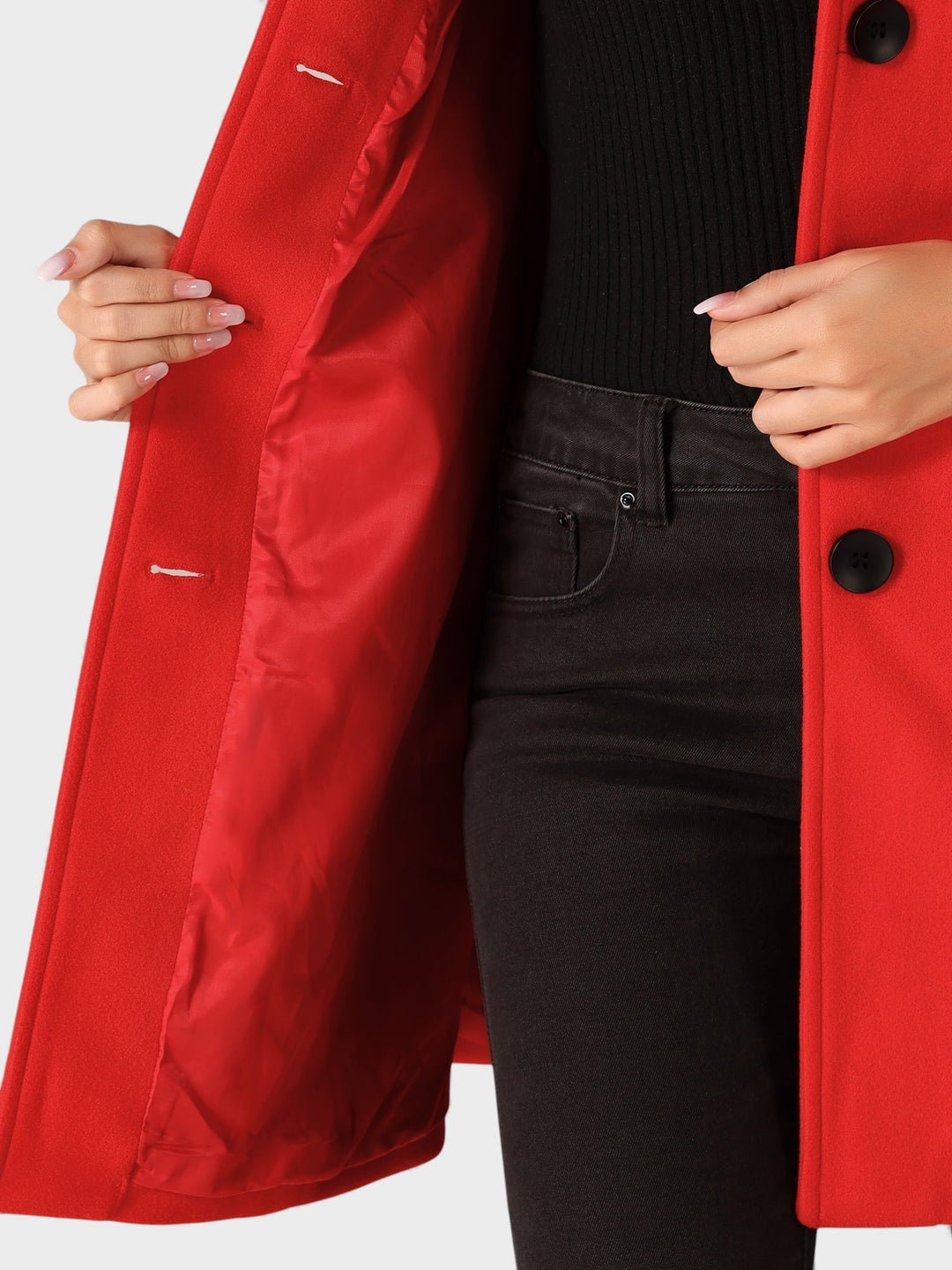 Raquel™ | Trench de invierno de botones simples