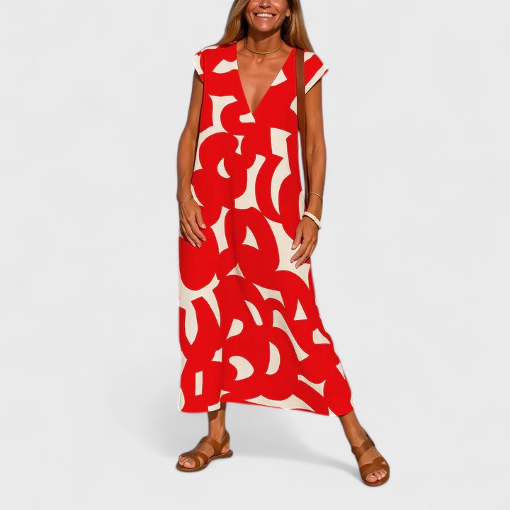 Valery | Vestido Flotante con Escote en V